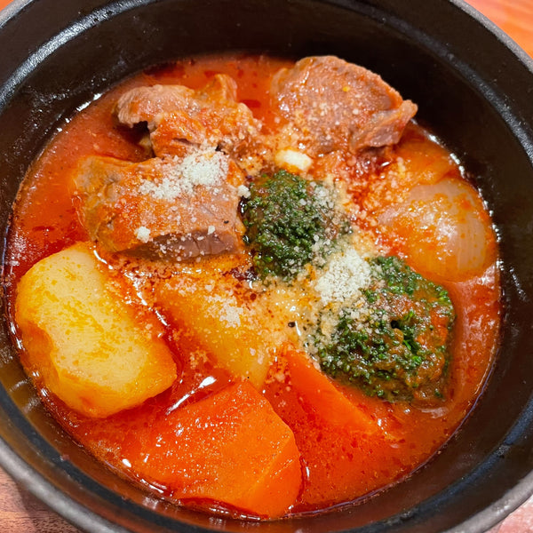 【レシピ】ラムレッグのトマトポトフ